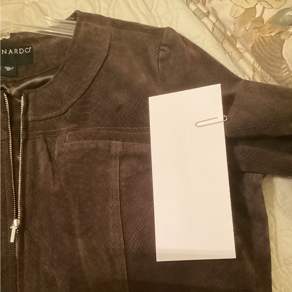Bernardo Suede Jacket - Brown Python (2X*) - Picture 11 of 12